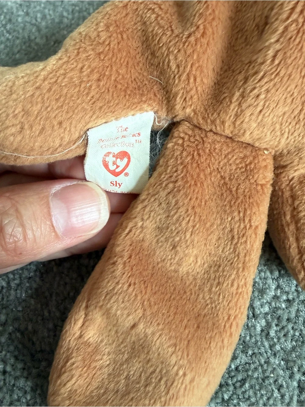 Brown Belly Sly - Rare original Beanie Baby
